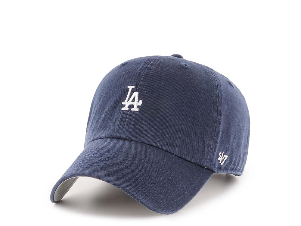 47Brand Los Angeles Dodgers Navy Base Runner Clean up Strapback Hat