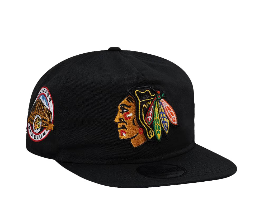 Chicago Blackhawks Stadium Patch Vintage Edition Golfer Snapback Hat