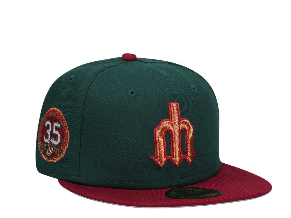 New Era Seattle Mariners 35th Anniversary Colorflip Trident Prime Two Tone Edition 59Fifty Fitted Hat