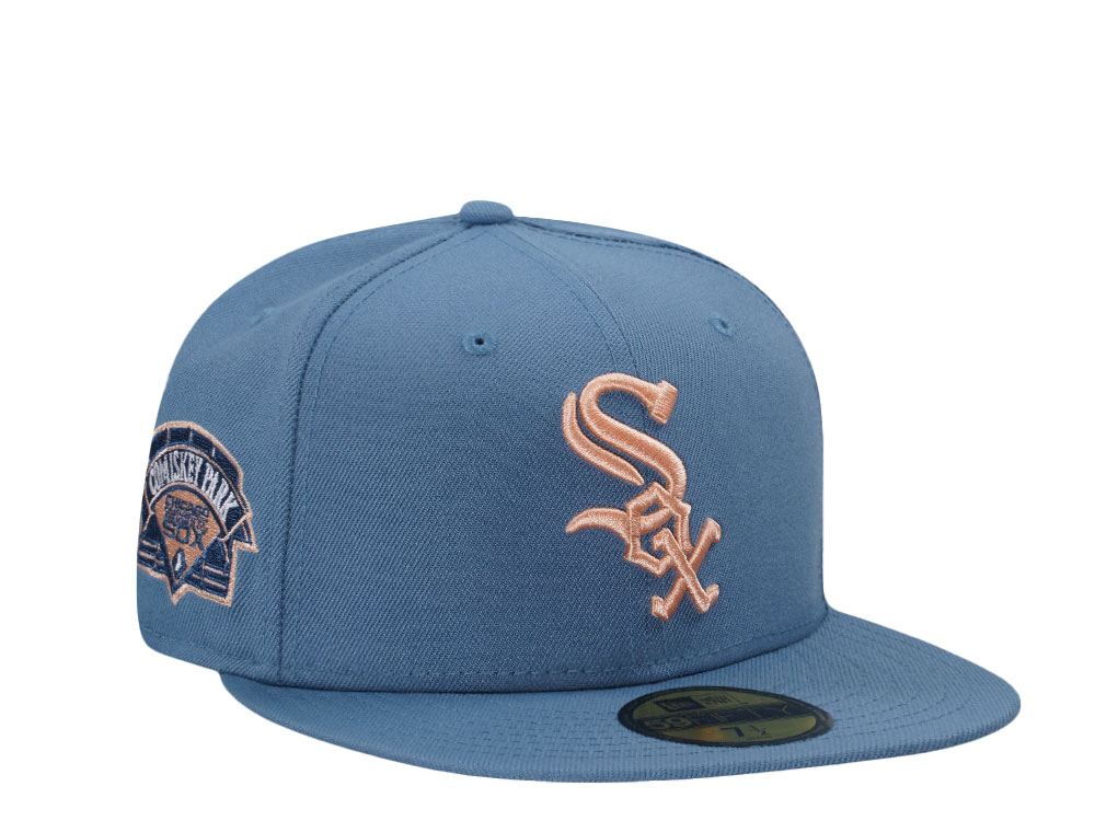 New Era Chicago White Sox Comiskey Park Indigo Peach Edition 59Fifty Fitted Cap