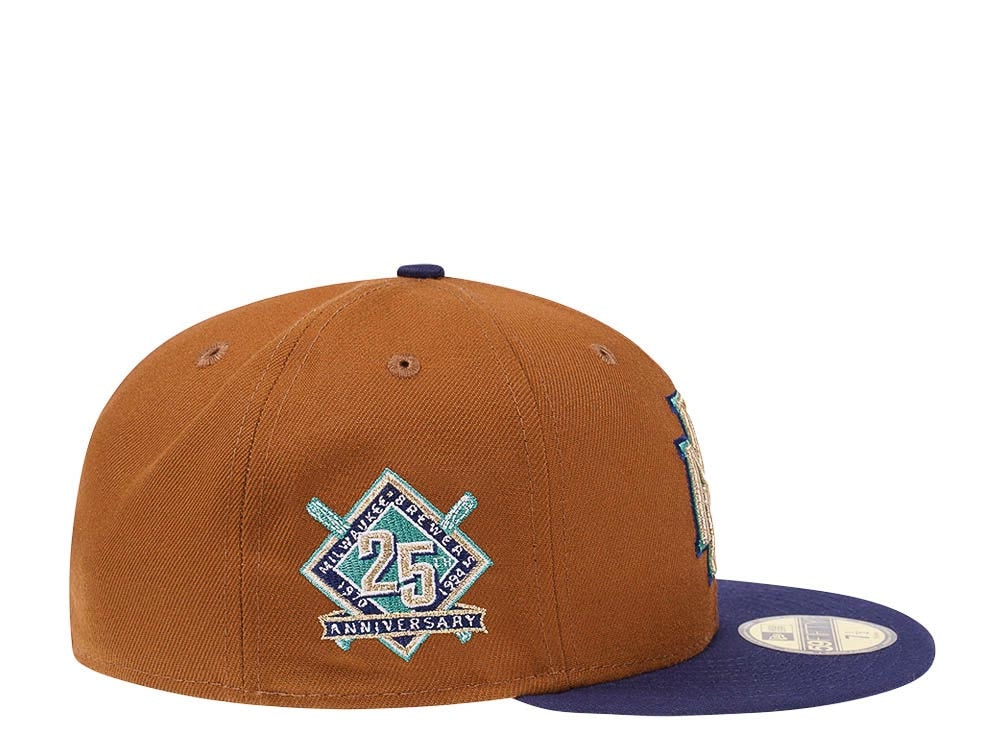 New Era Milwaukee Brewers 25th Anniversary Bourbon Prime Two Tone Edition 59Fifty Fitted Hat