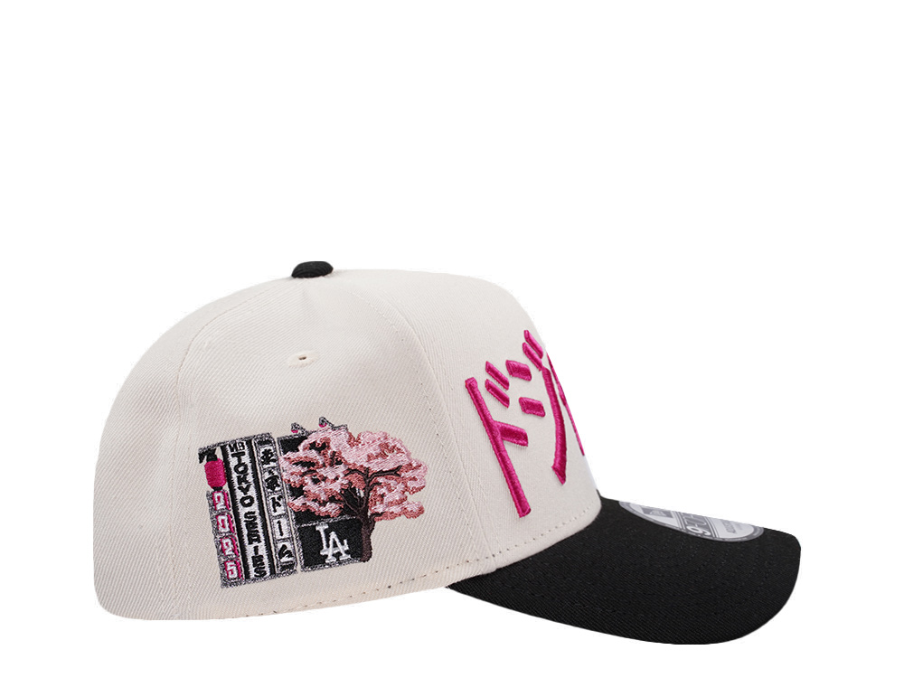New Era Los Angeles Dodgers Tokyo Series 2025 Light Cream Two Tone Edition 9Forty A Frame Snapback Cap