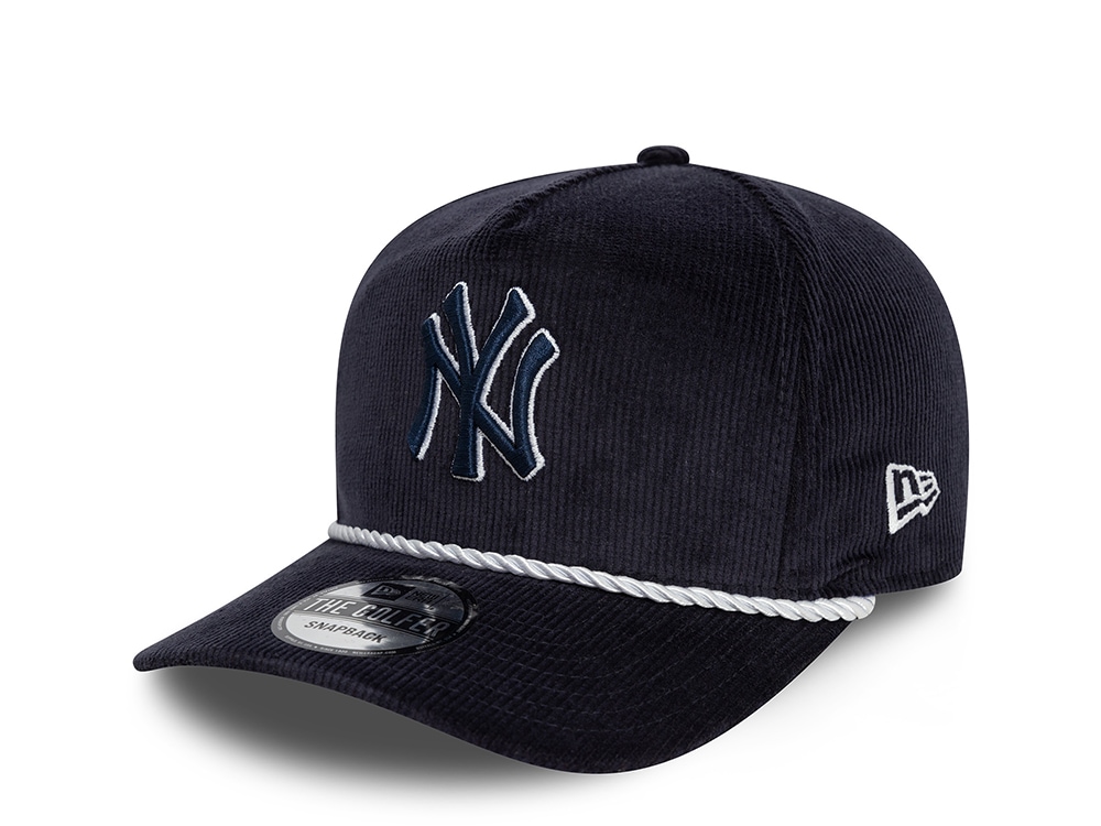 New Era New York Yankees Navy Corduroy Golfer A Frame Snapback Hat