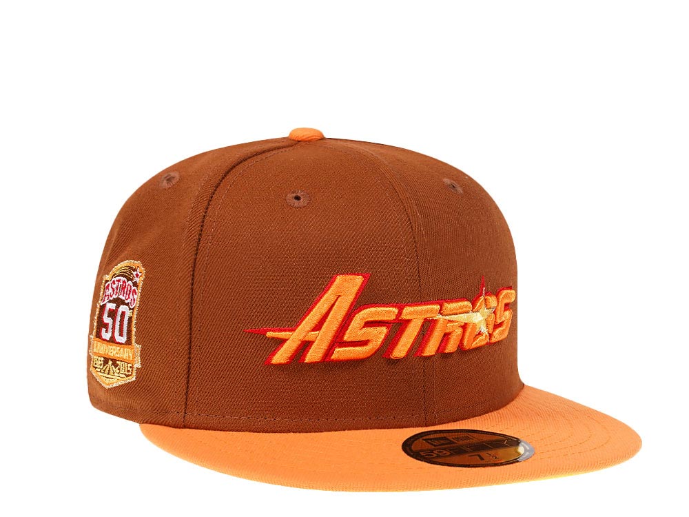 New Era Houston Astros 50th Anniversary Bourbon Volt Prime Edition 59Fifty Fitted Hat