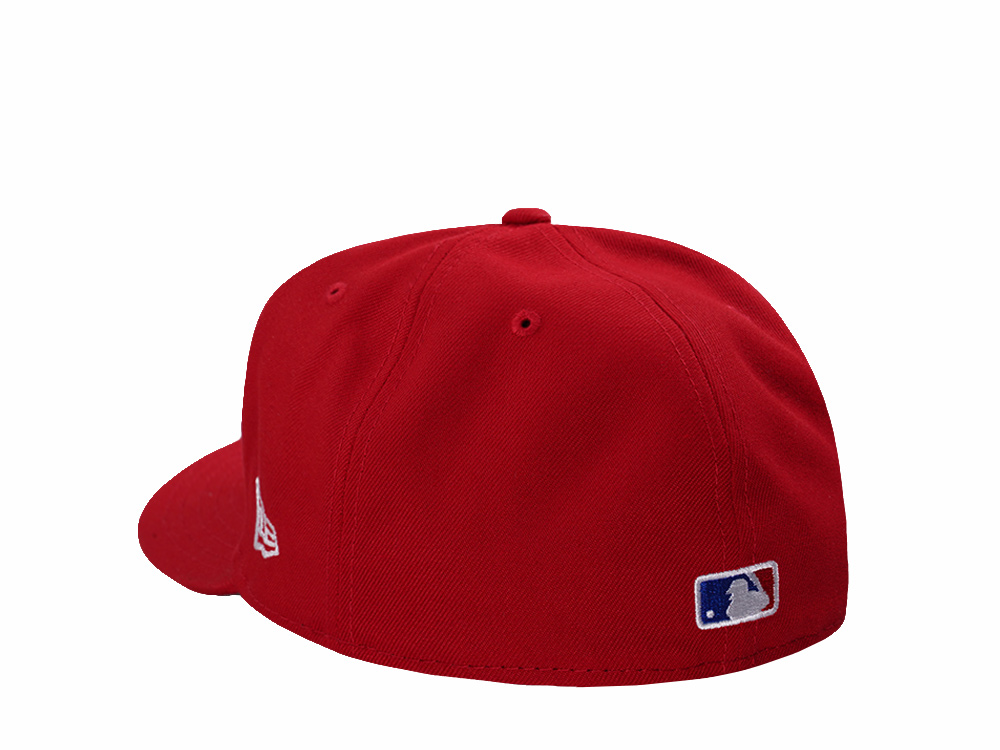New Era Philadelphia Phillies Scarlet Prime Edition 59Fifty Pre Curved Fitted Cap
