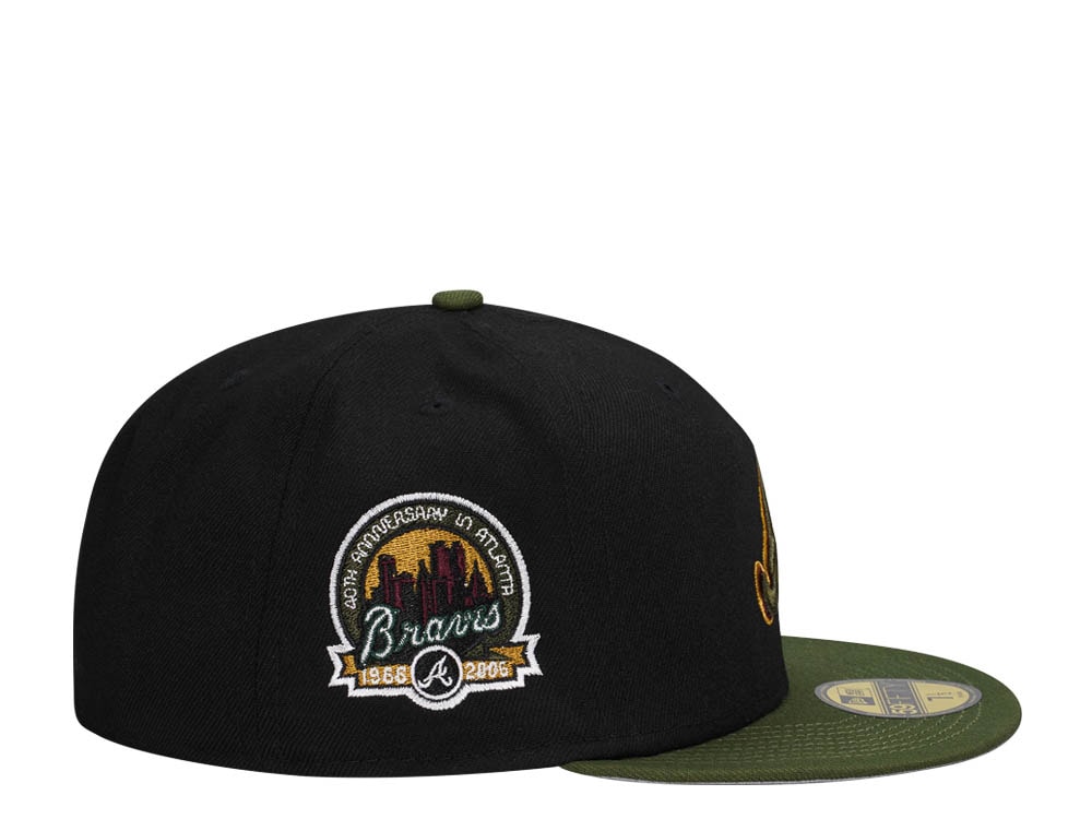 New Era Atlanta Braves 40th Anniversary Black Rifle Two Tone Edition 59Fifty Fitted Hat