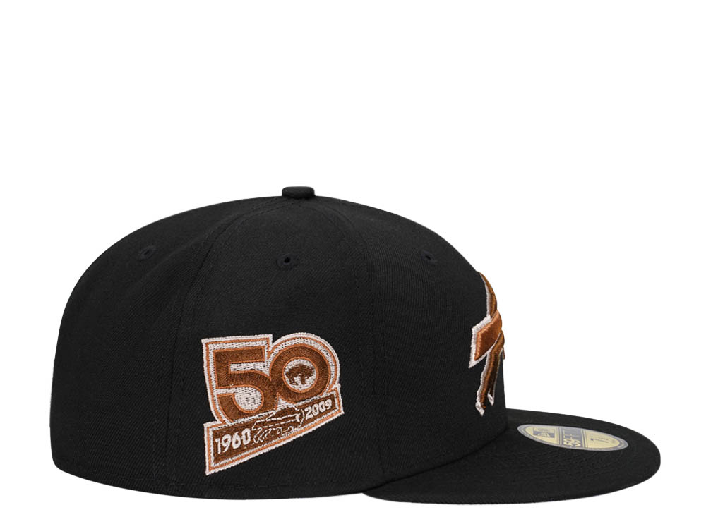New Era Buffalo Bills 50th Anniversary Black Brown Edition 59Fifty Fitted Hat