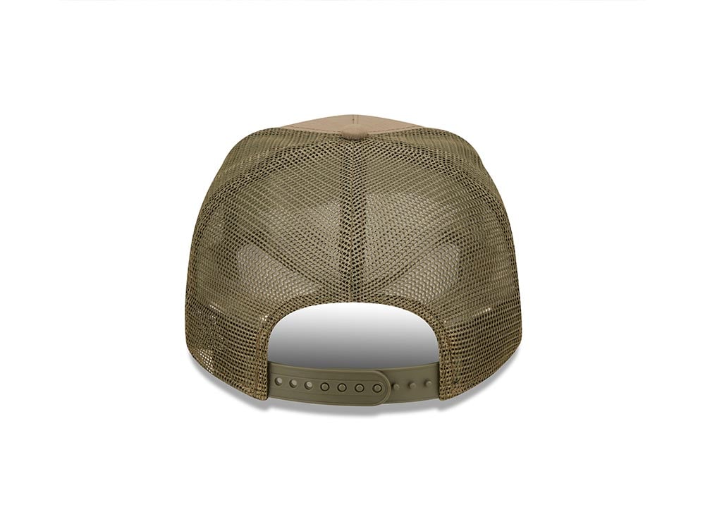 New Era New York Yankees Ripstop Olive A Frame Trucker Snapback Hat