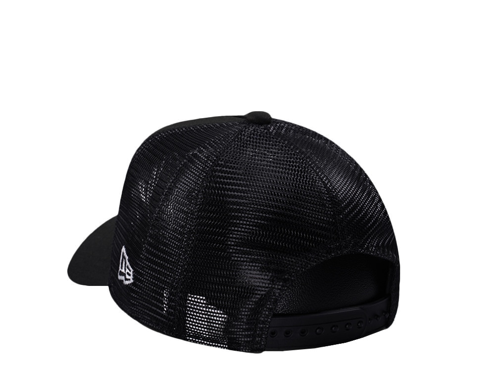 New Era Chicago White Sox Micro Logo Black Edition 9Forty A Frame Trucker Snapback Cap