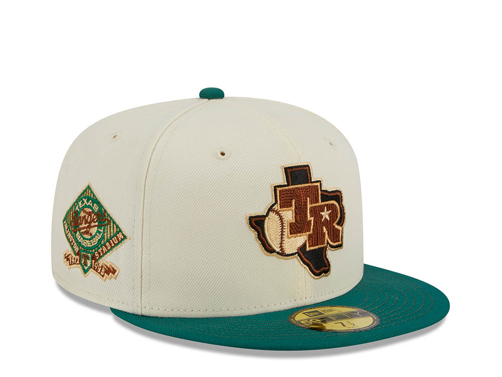 New Era Texas Rangers Arlington Stadium Stone Two Tone Edition 59Fifty Fitted Hat