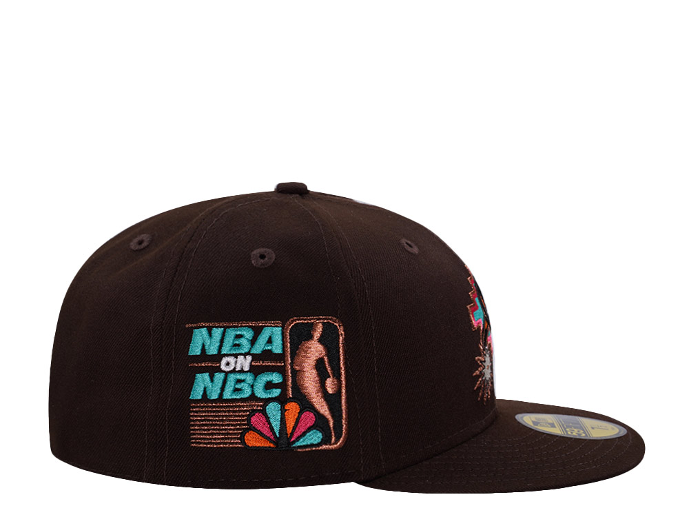 New Era San Antonio Spurs NBA on NBC Burnt Wood Prime Edition 59Fifty Fitted Cap