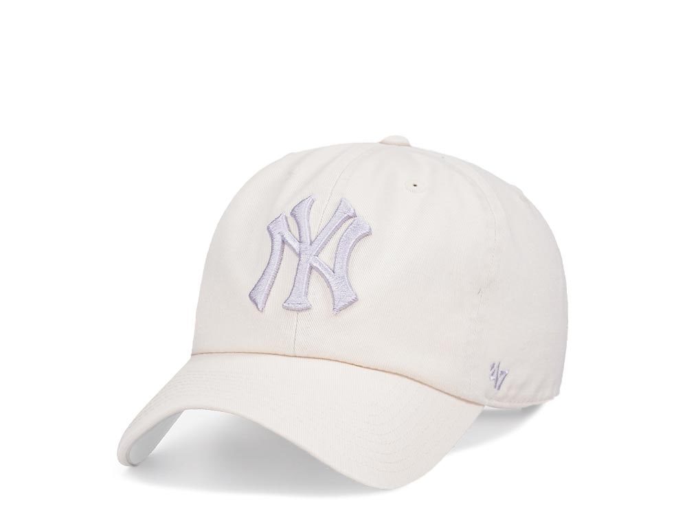 47Brand New York Yankees Natural Clean Up Strapback Hat