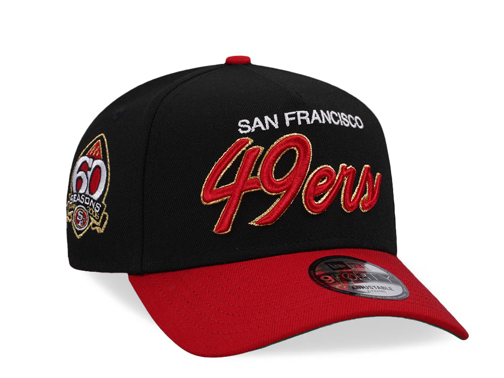 New Era San Francisco 49ers 60 Seasons Two Tone 9Forty A Frame Snapback Hat