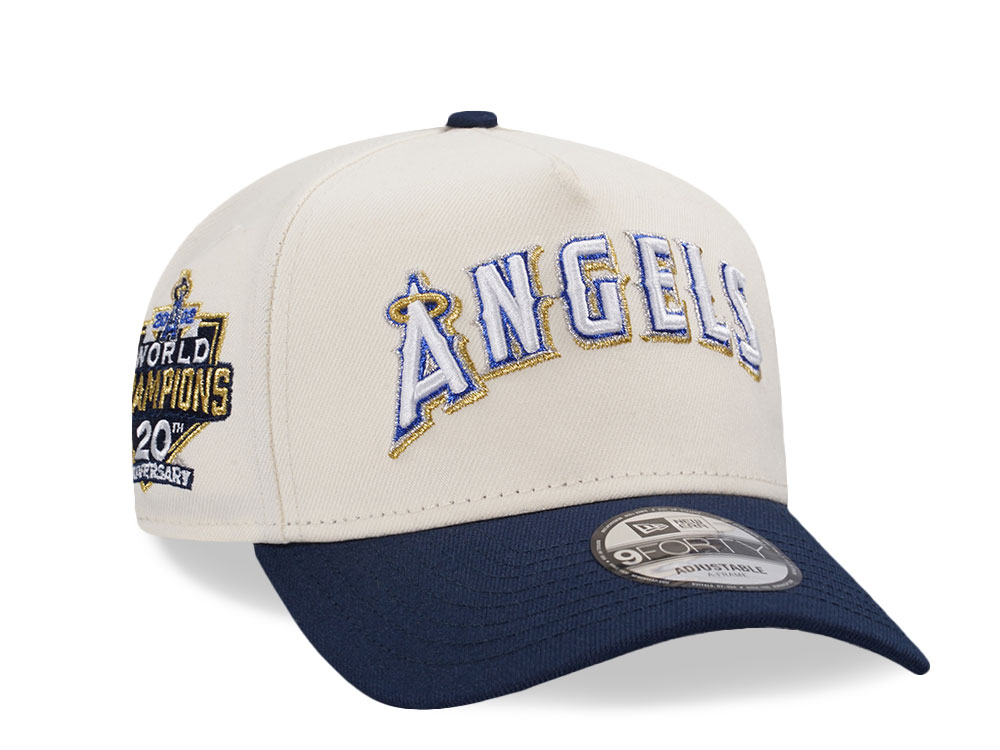 New Era Anaheim Angels World Champions 20th Anniversary Chrome Two Tone Edition 9Forty A Frame Snapback Hat