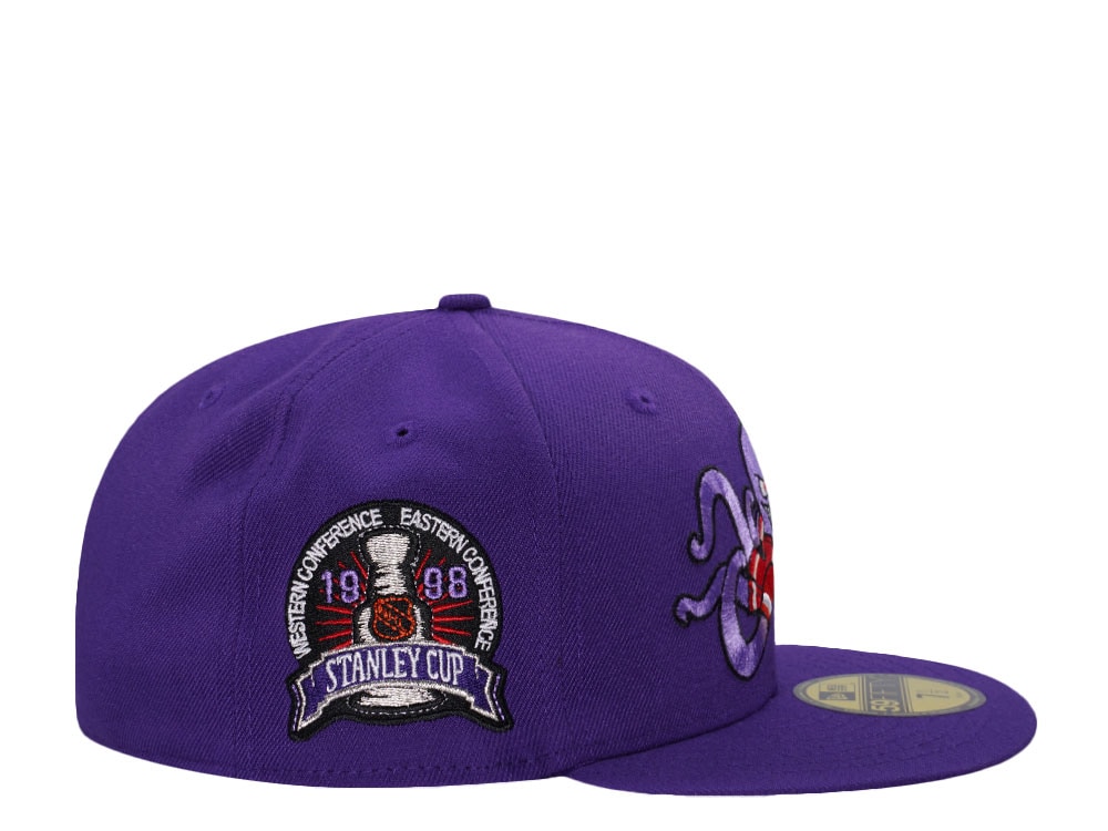 New Era Detroit Red Wings Stanley Cup 1998 Purple Al Edition 59Fifty Fitted Cap