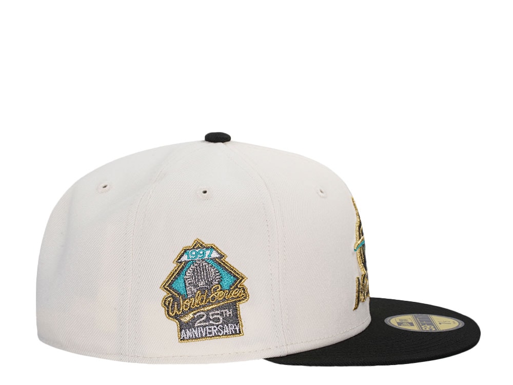 New Era Miami Marlins 25th Anniversary Chrome Gold Two Tone Edition 59Fifty Fitted Hat
