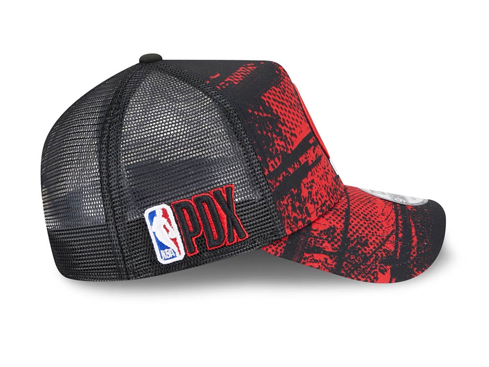 New Era Portland Trail Blazers NBA Tip Off 2024 Trucker 9Forty A Frame Snapback Hat