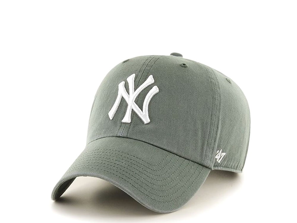 47Brand New York Yankees Clean Up Olive Strapback Hat