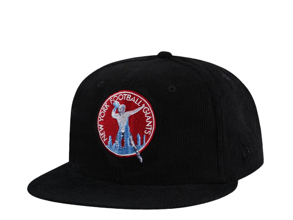 New Era New York Giants Black Cord Throwback Edition 59Fifty Fitted Hat