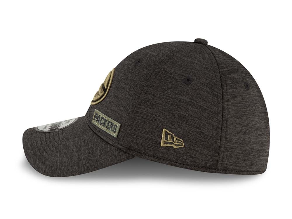 New Era Green Bay Packers Salute to Service 2020 39Thirty Stretch Hat