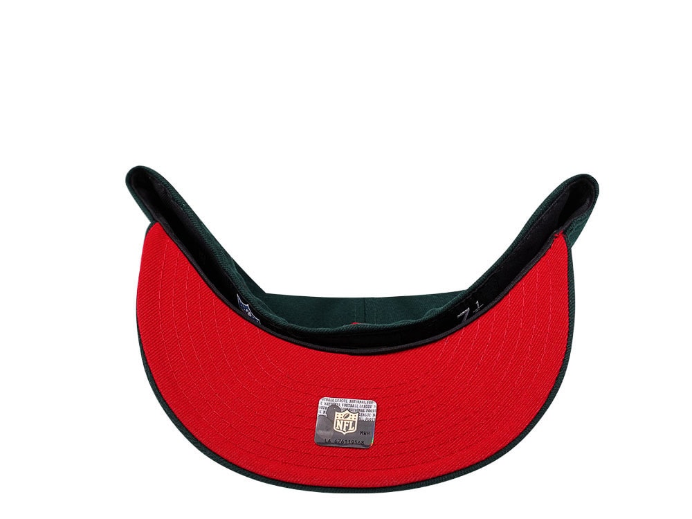 New Era Tampa Bay Buccaneers Deep Green Red Edition 59Fifty Fitted Hat