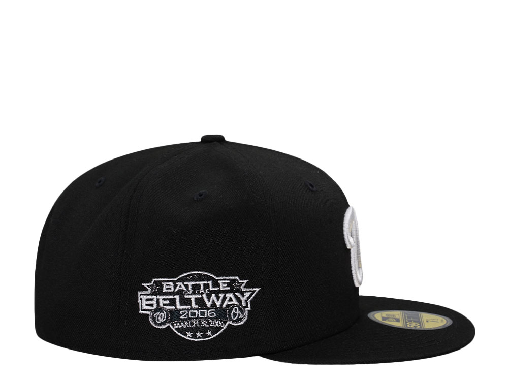 New Era Washington Nationals Battle of the Beltway Black and White Prime Edition 59Fifty Fitted Hat