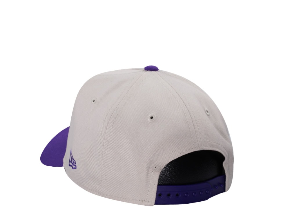 New Era Minnesota Vikings Stone Two Tone 9Forty A Frame Snapback Hat