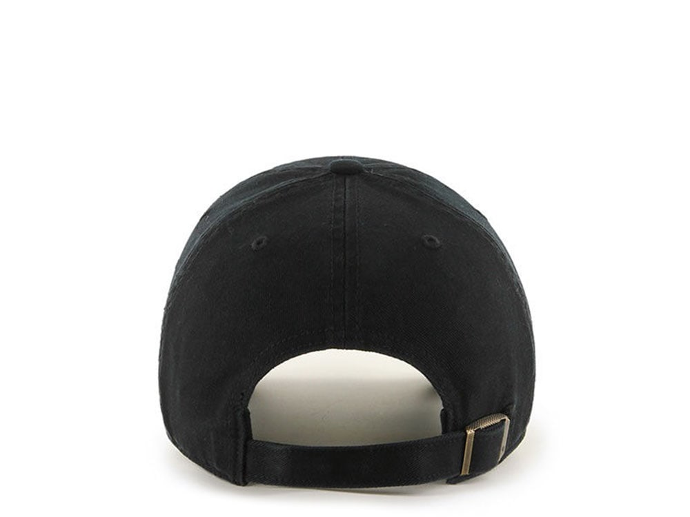 47Brand Boston Red Sox Clean Up All Black Strapback Hat