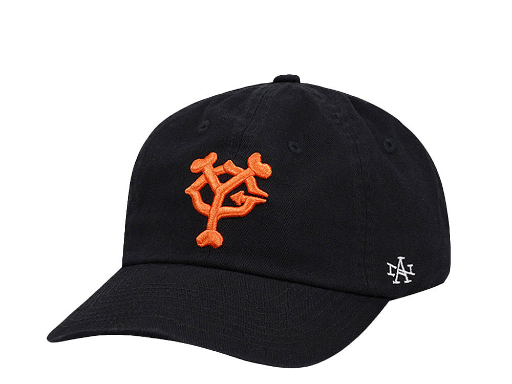 American Needle Yomiuri Giants Ballpark Black  Strapback Hat