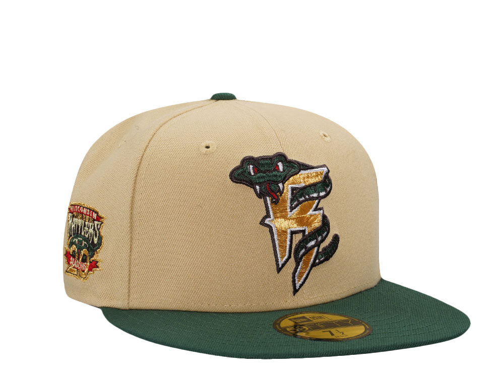 New Era Wisconsin Timber Rattlers 20 Seasons Vegas Gold Two Tone Edition 59Fifty Fitted Hat
