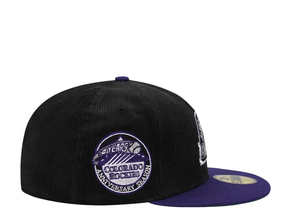 New Era Colorado Rockies 10th Anniversary Throwback Two Tone Corduroy Edition 59Fifty Fitted Hat