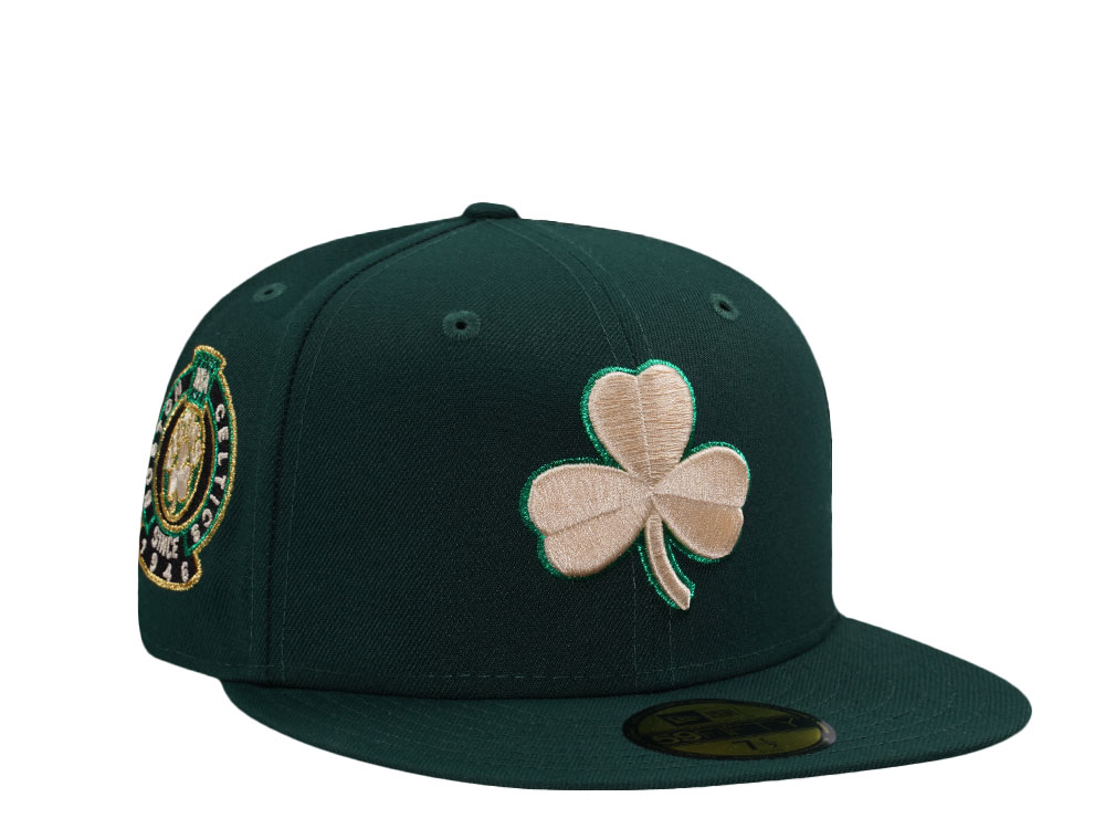 New Era Boston Celtics 80th Anniversary Dark Green Prime Edition 59Fifty Fitted Cap