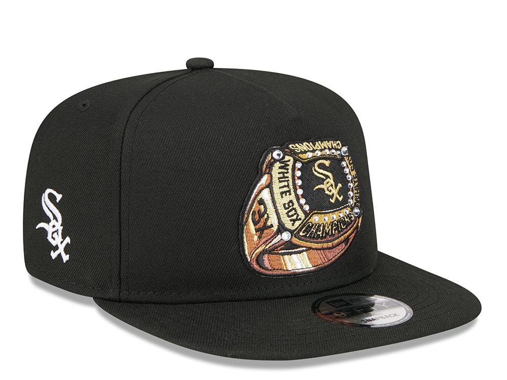 New Era Chicago White Sox Championship Ring Black Edition 9Fifty A Frame Snapback Cap