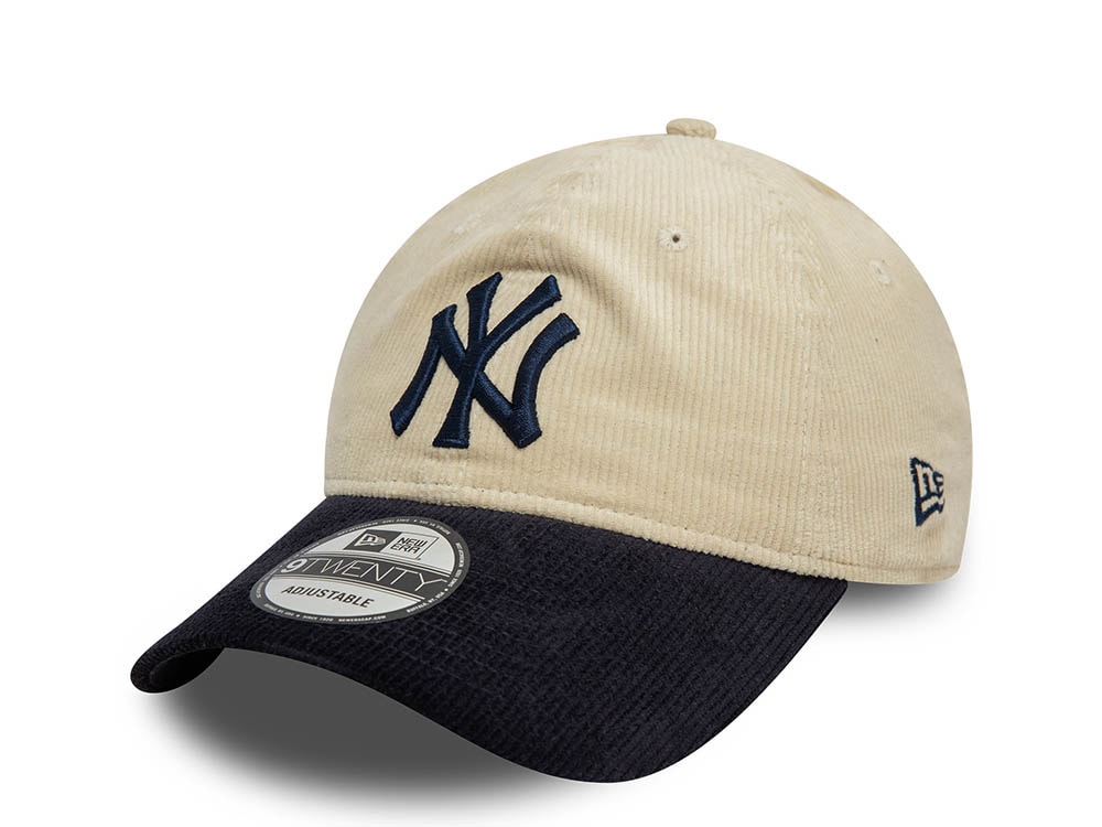 New Era New York Yankees Block Corduroy White 9Twenty Strapback Hat