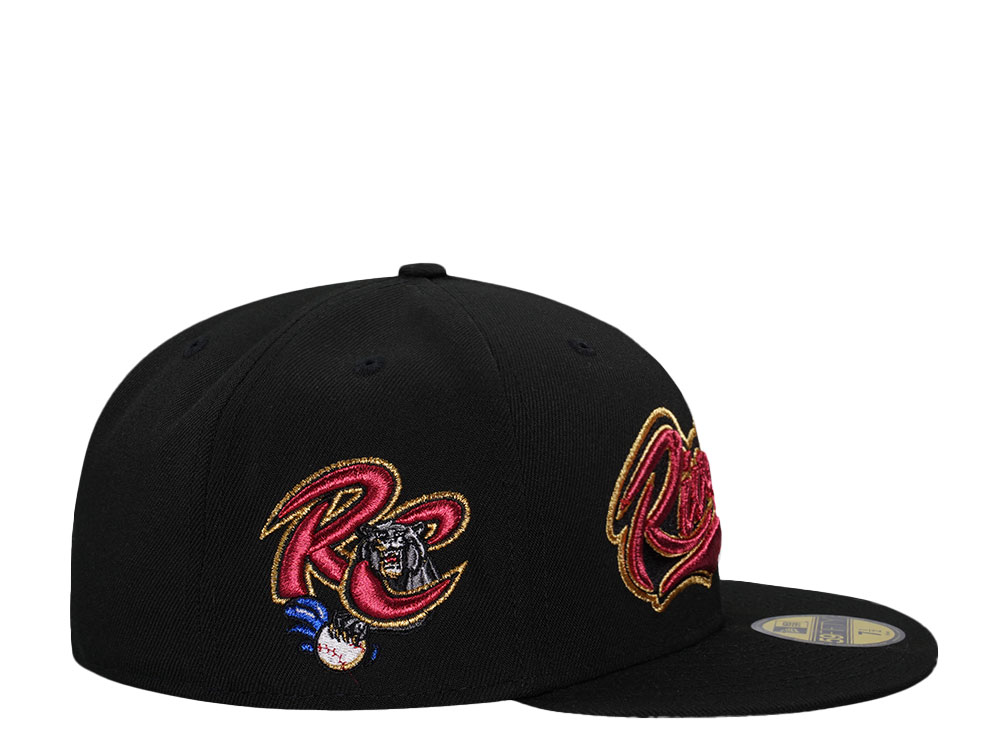 New Era Sacramento River Cats Black Metallic Throwback Edition 59Fifty Fitted Hat