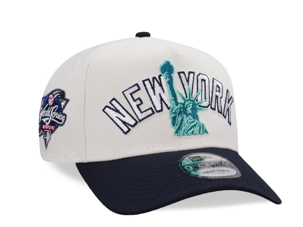 New Era New York Yankees World Series 2000 Chrome Two Tone Edition 9Forty A Frame Snapback Cap