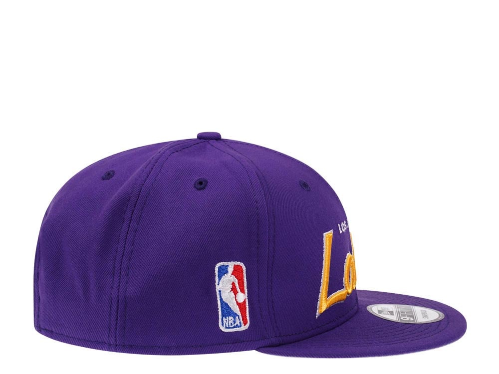 New Era Los Angeles Lakers Script Up Edition 9Fifty Snapback Hat