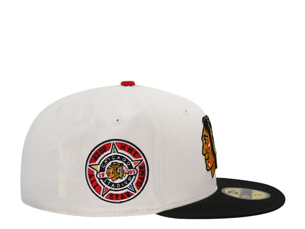 New Era Chicago Blackhawks All Star Game 1991 Chrome Two Tone Edition 59Fifty Fitted Hat