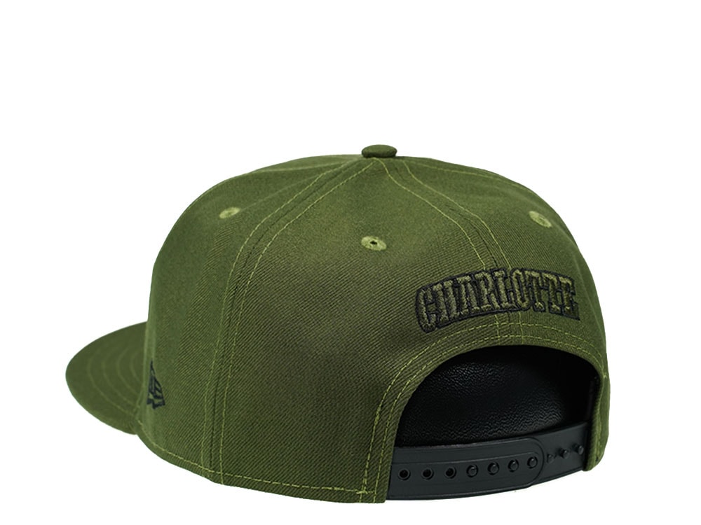 New Era Charlotte Hornets Rifle Green Edition 9Fifty Snapback Hat