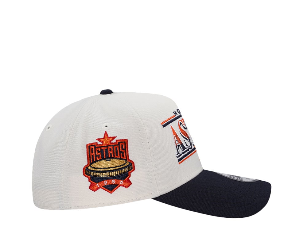 New Era Houston Astros Astro Dome Retro Chrome Two Tone Edition 9Forty A Frame Snapback Hat