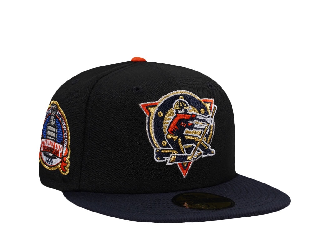 New Era Edmonton Oilers Stanley Cup Champions 1990 Black Two Tone Edition 59Fifty Fitted Cap
