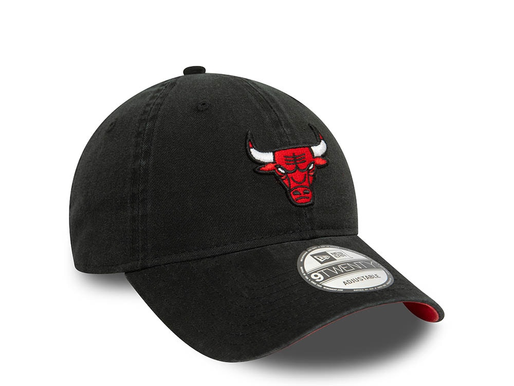 New Era Chicago Bulls Black 9Twenty Strapback Hat