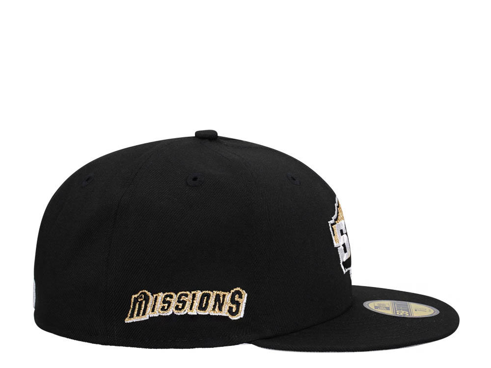New Era San Antonio Missions Classic Black Edition 59Fifty Fitted Hat