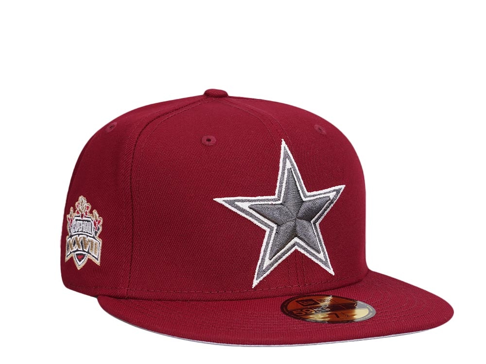 New Era Dallas Cowboys Super Bowl XXVII Smooth Red Edition 59Fifty Fitted Hat