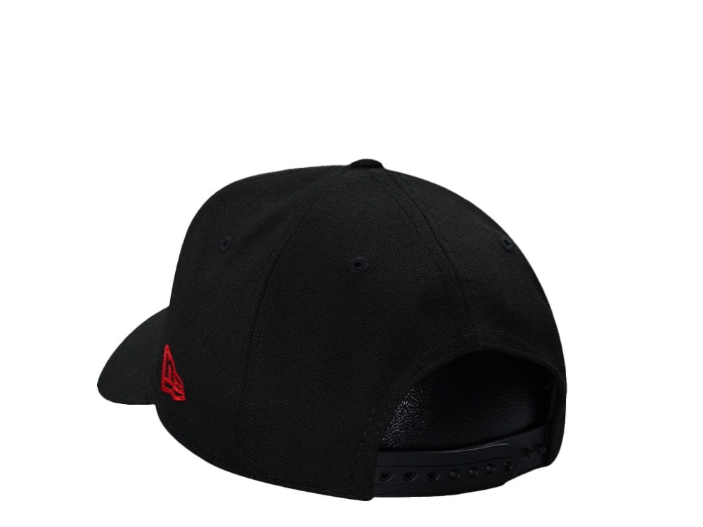 New Era Anaheim Angels 40th Anniversary Black and Red 9Forty A Frame Snapback Hat