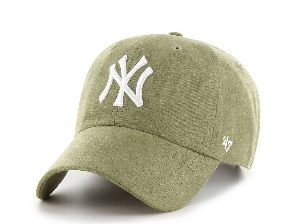 47Brand New York Yankees Sandalwood Ballpark Suede Edition Clean Up Strapback Cap