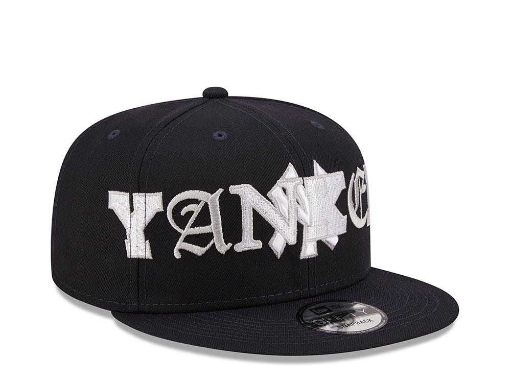 New Era New York Yankees Team Typography 9Fifty Snapback Hat
