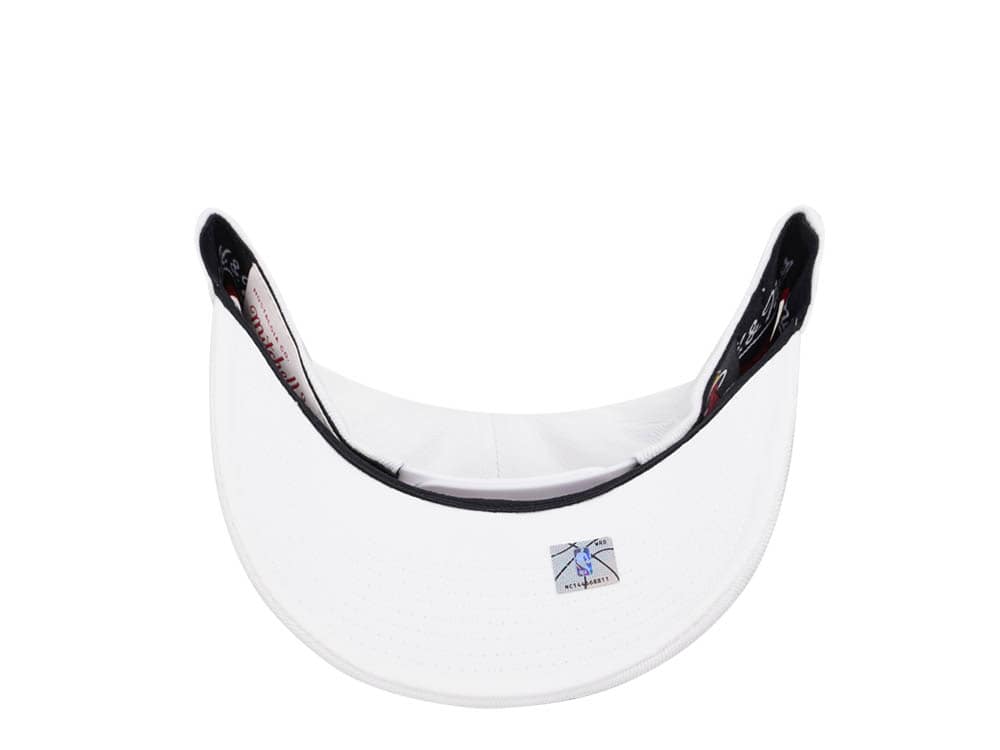 Mitchell & Ness Miami Heat Merch Logo Hardwood Classic Red Flex Snapback Hat