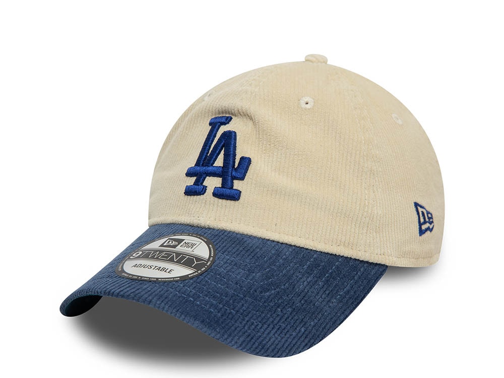 New Era Los Angeles Dodgers Block Corduroy White 9Twenty Strapback Hat