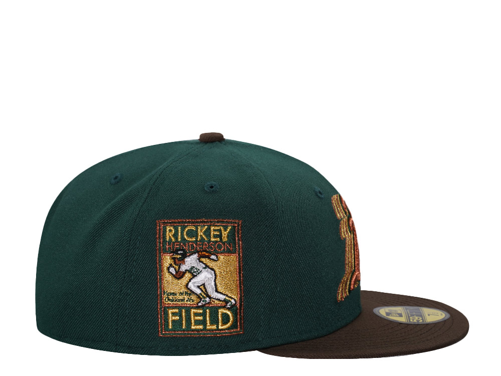 New Era Oakland Athletics Rickey Henderson Film Cascading Two Tone Edition 59Fifty Fitted Hat